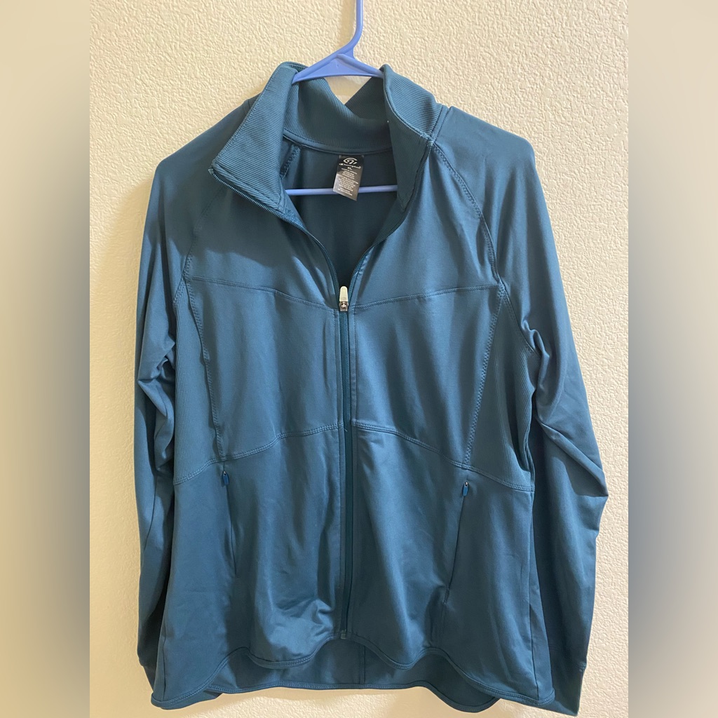 Champion Teal Full-Zip Jacket Xl
